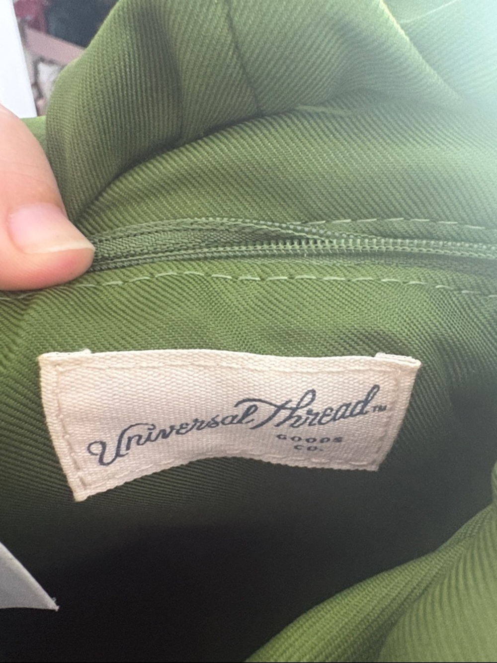 Universal Thread Green Backpack Interior with Label - Picture 2 of 7